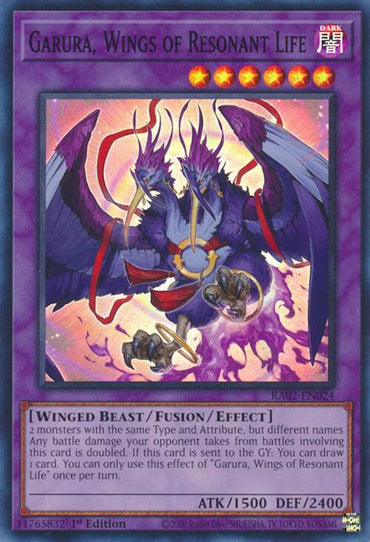 Garura, Wings of Resonant Life [RA02-EN024] Super Rare