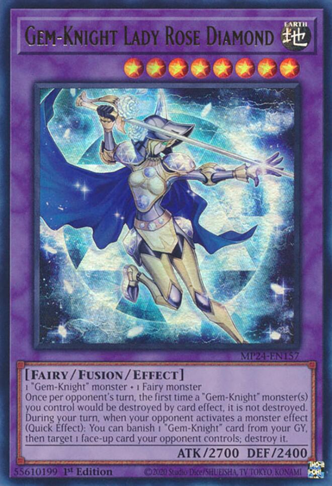 Gem-Knight Lady Rose Diamond [MP24-EN157] Ultra Rare